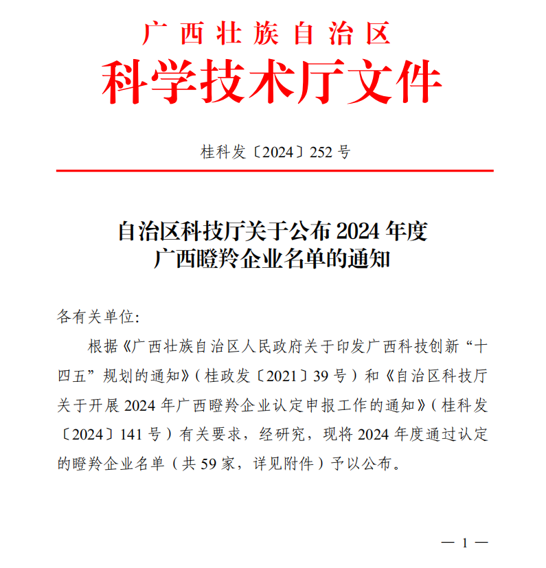 創(chuàng)新高地，瞪羚飛躍！皇氏集團旗下兩家企業(yè)獲“廣西瞪羚企業(yè)”認定！